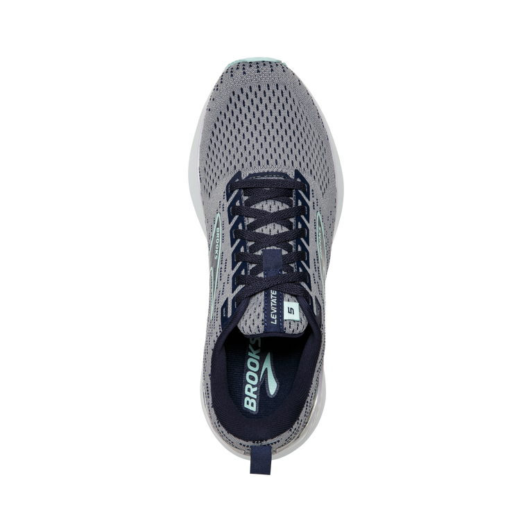 Brooks Levitate Gts 5 אפור-טווס-כחול בהיר