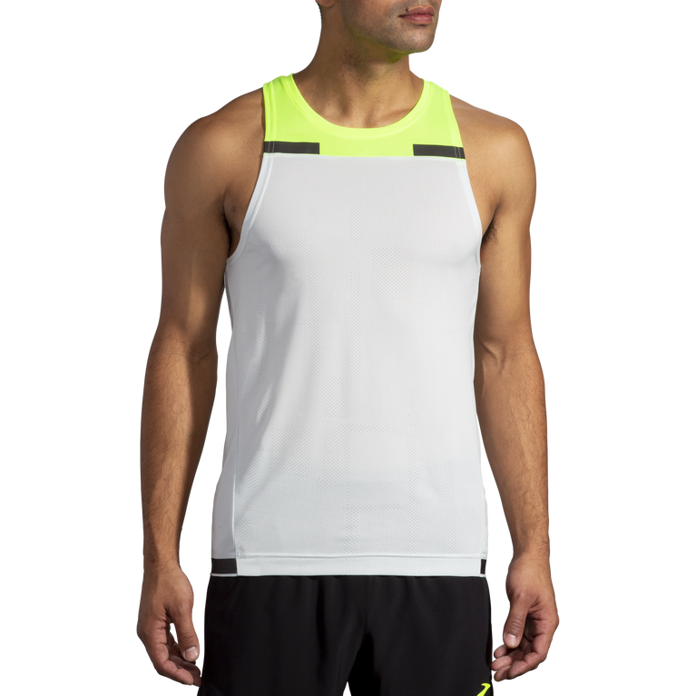 Brooks Carbonite מיכל אפור קרח-ג'קארד חיי לילה