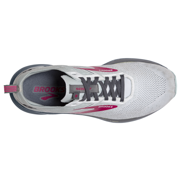 Brooks Ricochet 3 לבן-קרח זרימת-ורוד