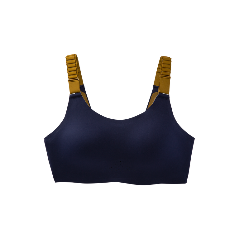 Brooks מעז Scoopback Run חזייה 2.0 כחול זית-קרח צרוב כהה