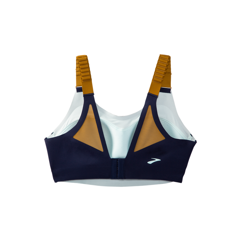 Brooks מעז Scoopback Run חזייה 2.0 כחול זית-קרח צרוב כהה