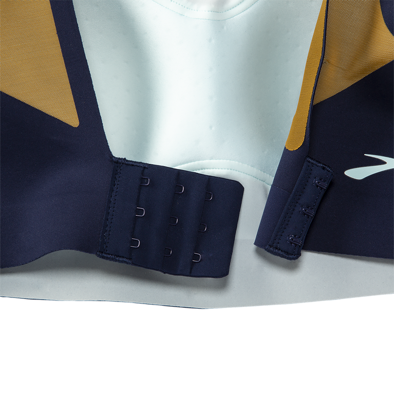 Brooks מעז Scoopback Run חזייה 2.0 כחול זית-קרח צרוב כהה