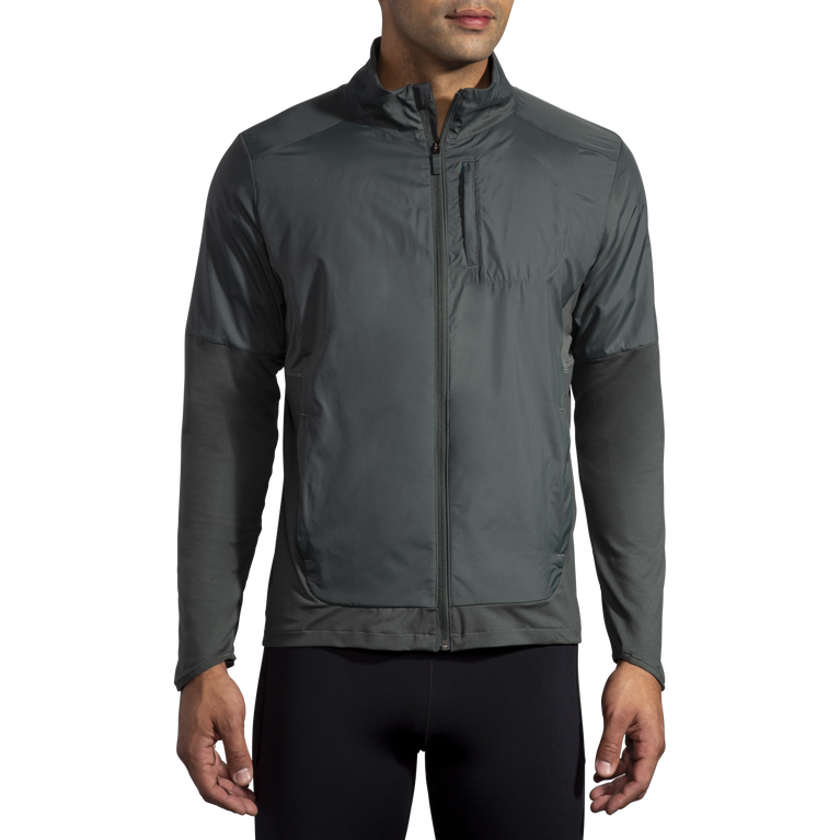 Brooks Fusion מעיל היברידי צדפה כהה