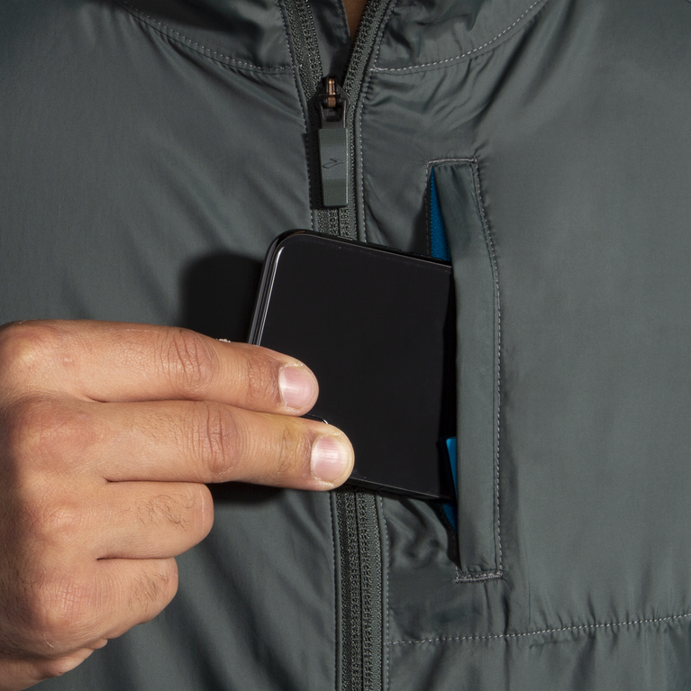 Brooks Fusion מעיל היברידי צדפה כהה