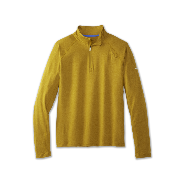 Brooks Dash 1/2 Zip Heather Golden Hour
