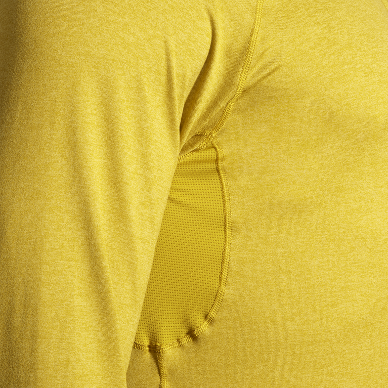 Brooks Dash 1/2 Zip Heather Golden Hour