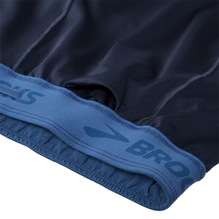 Brooks Chaser 5 אינץ' 2 ב-1 קצר כחול אפר-קרח כחול-צי