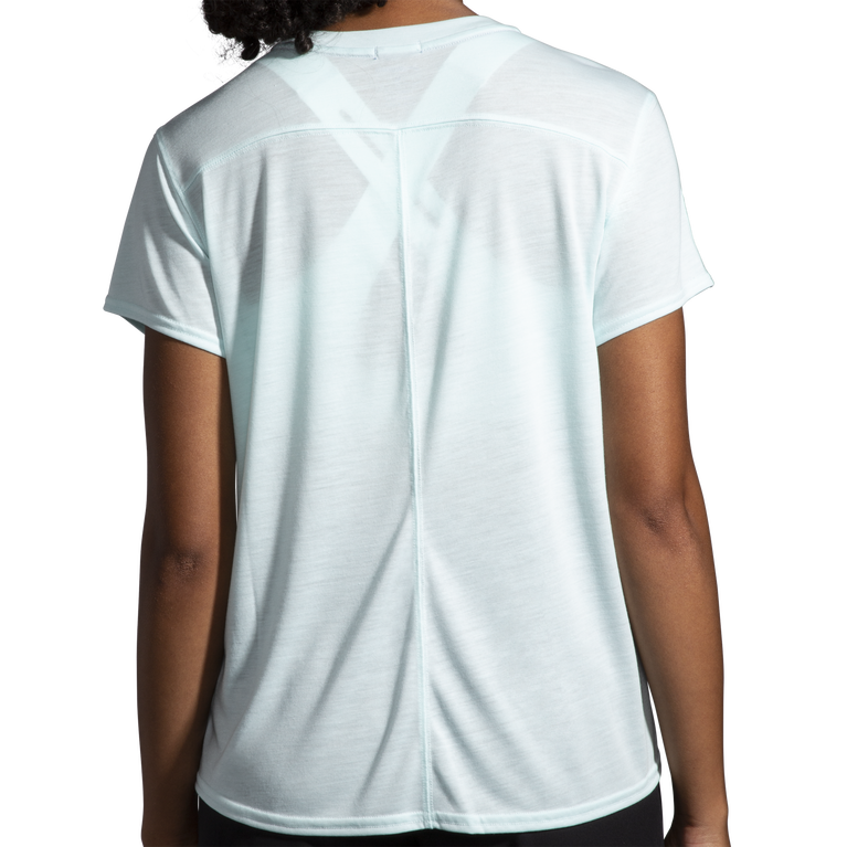 ברוקס מרחק גרפי שרוולים קצרים קרח כחול לעלות ולרוץ