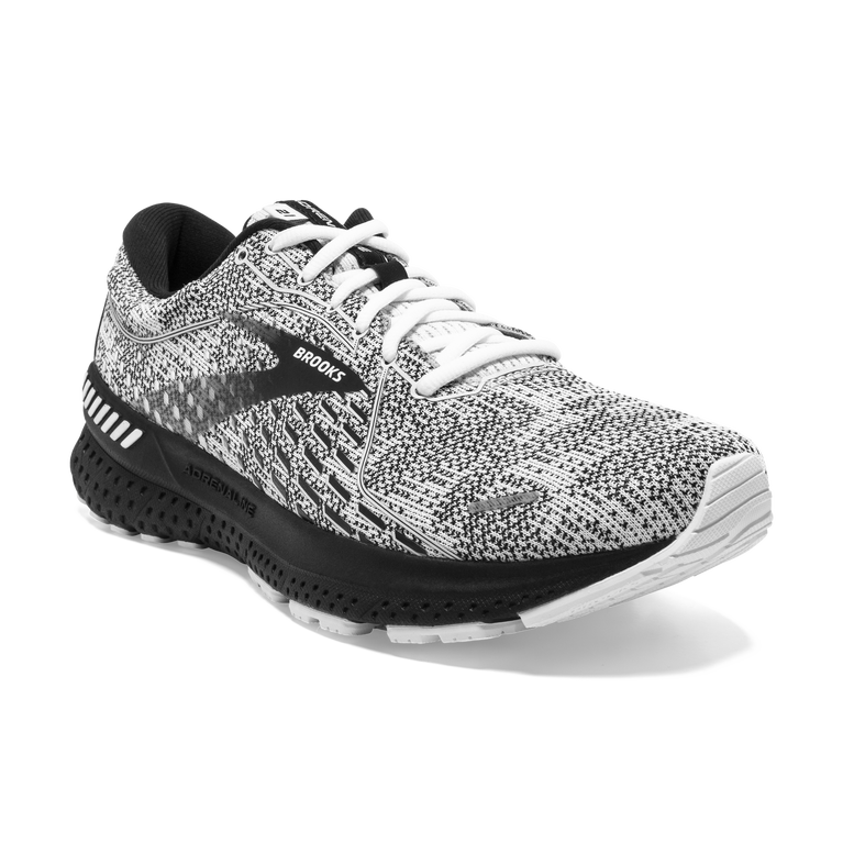 Brooks Adrenaline Gts 21 לבן-אפור-שחור