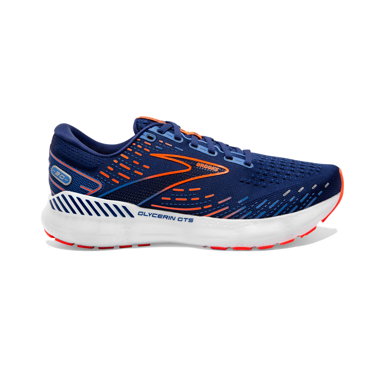 Brooks Glycerin Gts 20 עומק כחול-כתום