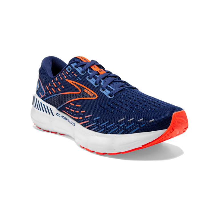Brooks Glycerin Gts 20 עומק כחול-כתום