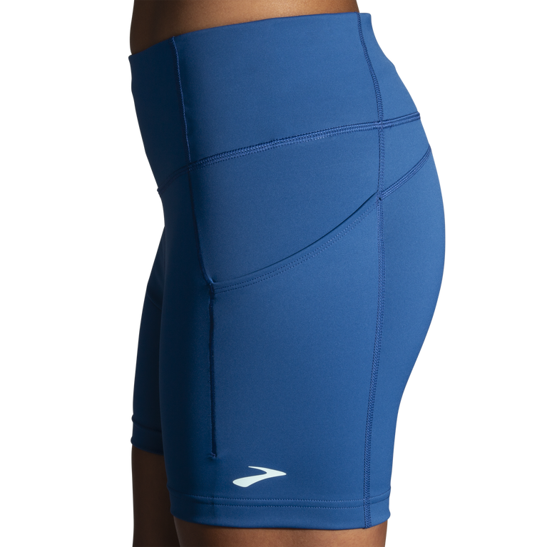 שיטת Brooks 5 אינץ' קצר אפר כחול הדוק