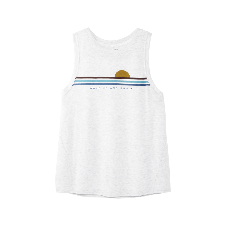 Brooks מרחק גרפי טנק לבן-להתעורר ורוץ