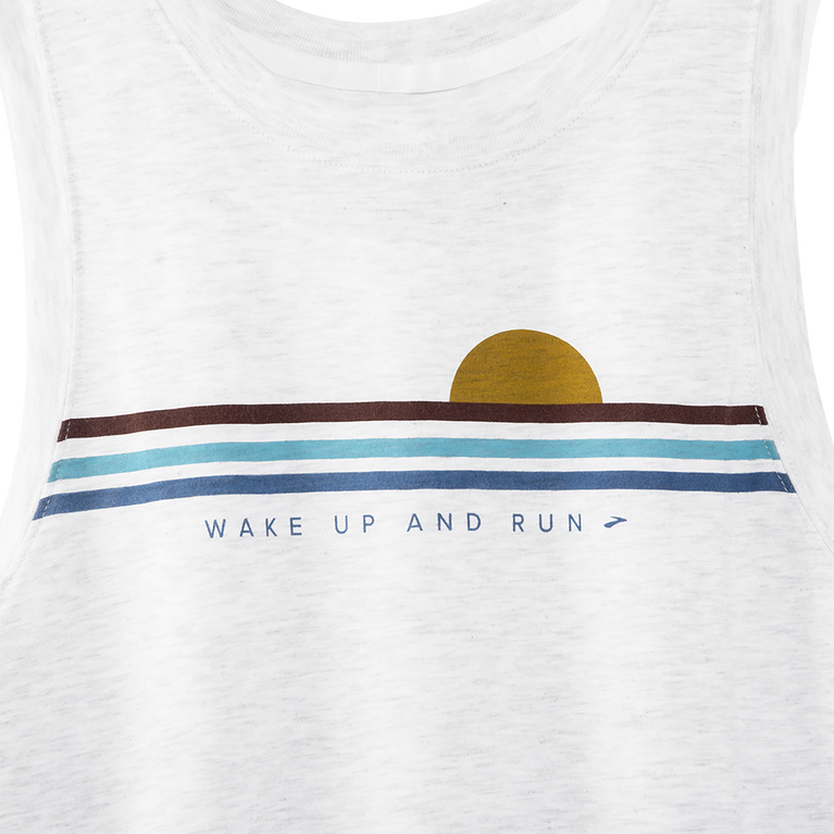 Brooks מרחק גרפי טנק לבן-להתעורר ורוץ