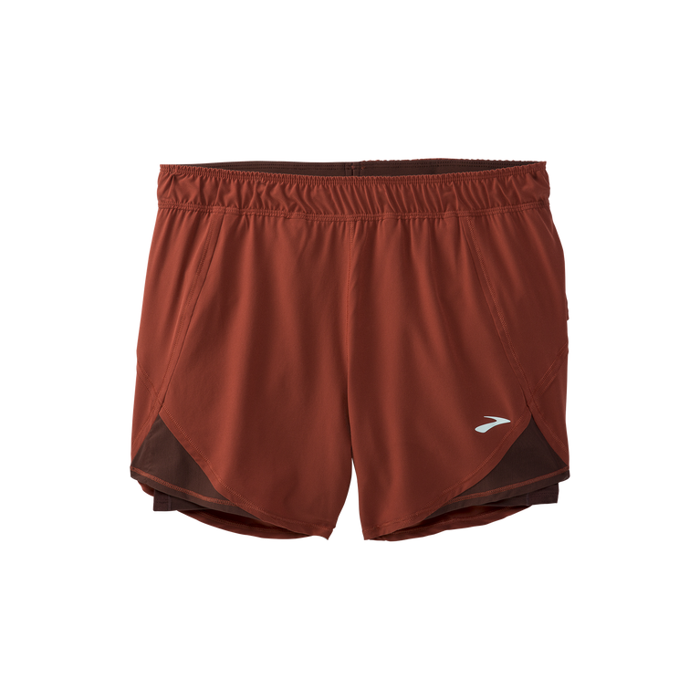 Brooks Chaser 5 אינץ' 2-in-1 צימוק קצר נחושת