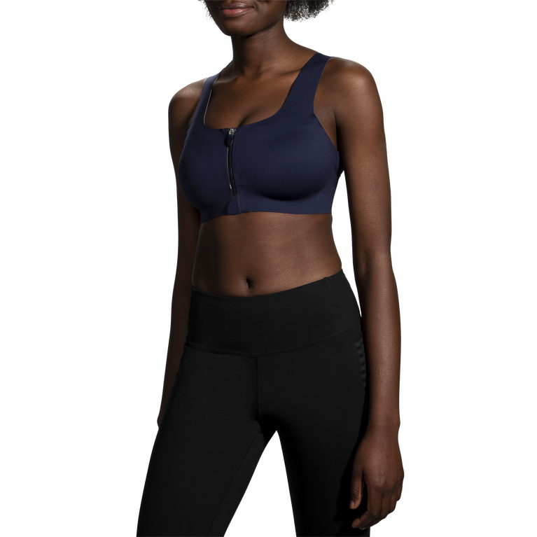 Brooks מעז חזיית Zip Run נייבי