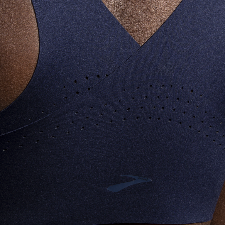 Brooks מעז חזיית Zip Run נייבי