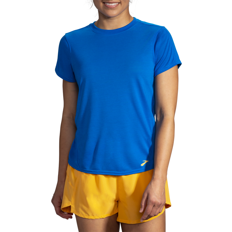 ברוקס כחול מרחק שרוול קצר