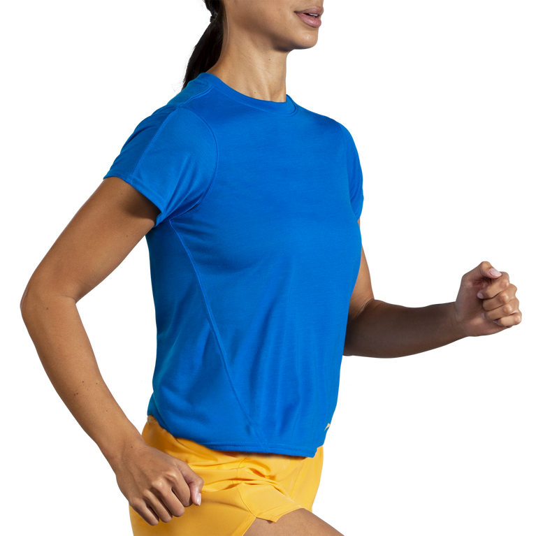 ברוקס כחול מרחק שרוול קצר