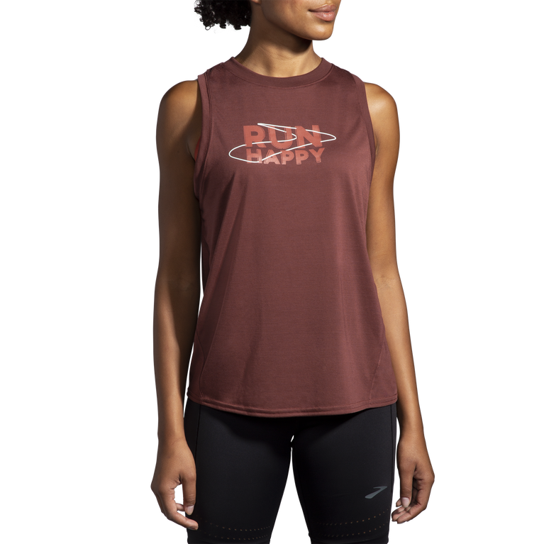 Brooks מרחק גרפי טנק לרוץ צימוקים לרוץ שביל שמח