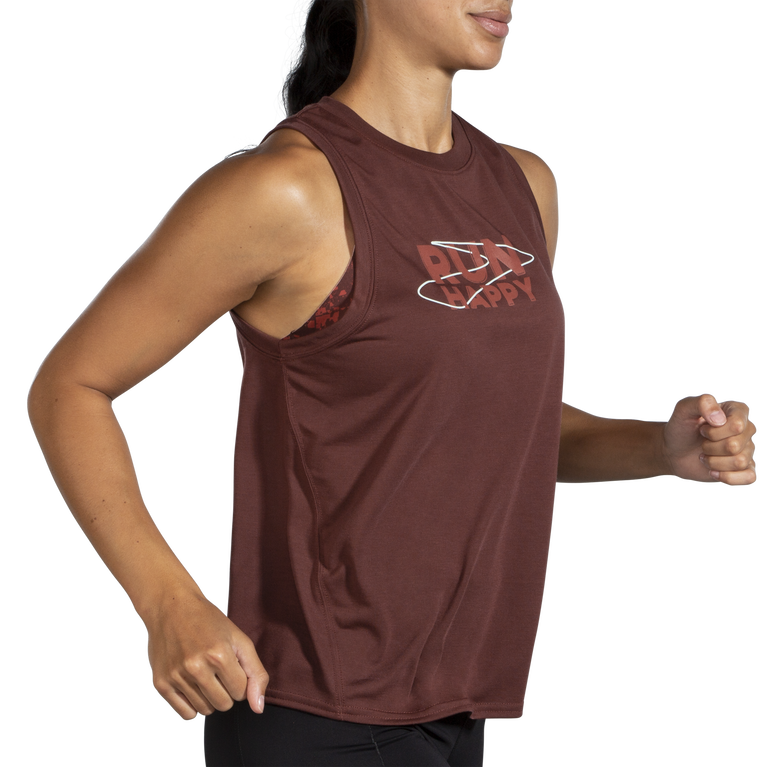 Brooks מרחק גרפי טנק לרוץ צימוקים לרוץ שביל שמח