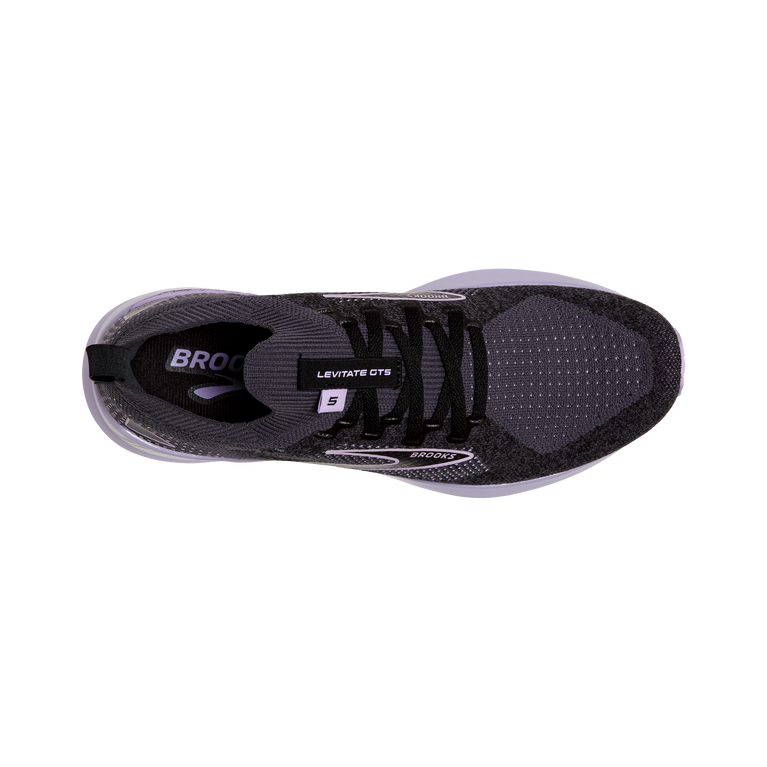 Brooks Levitate Stealthfit Gts 5 שחור-אבוני-לילך