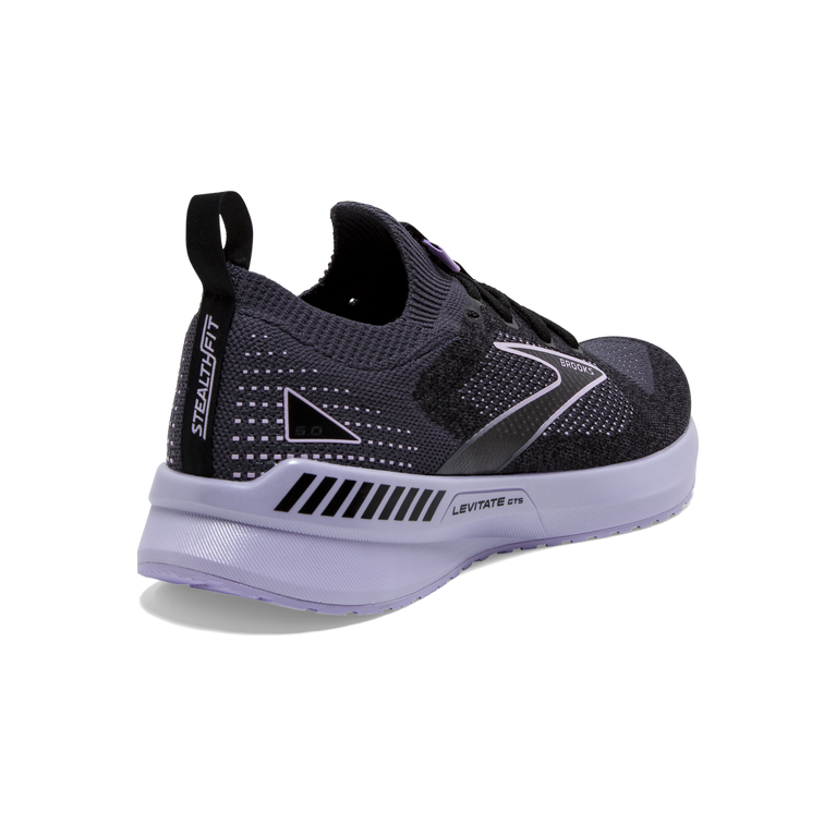 Brooks Levitate Stealthfit Gts 5 שחור-אבוני-לילך