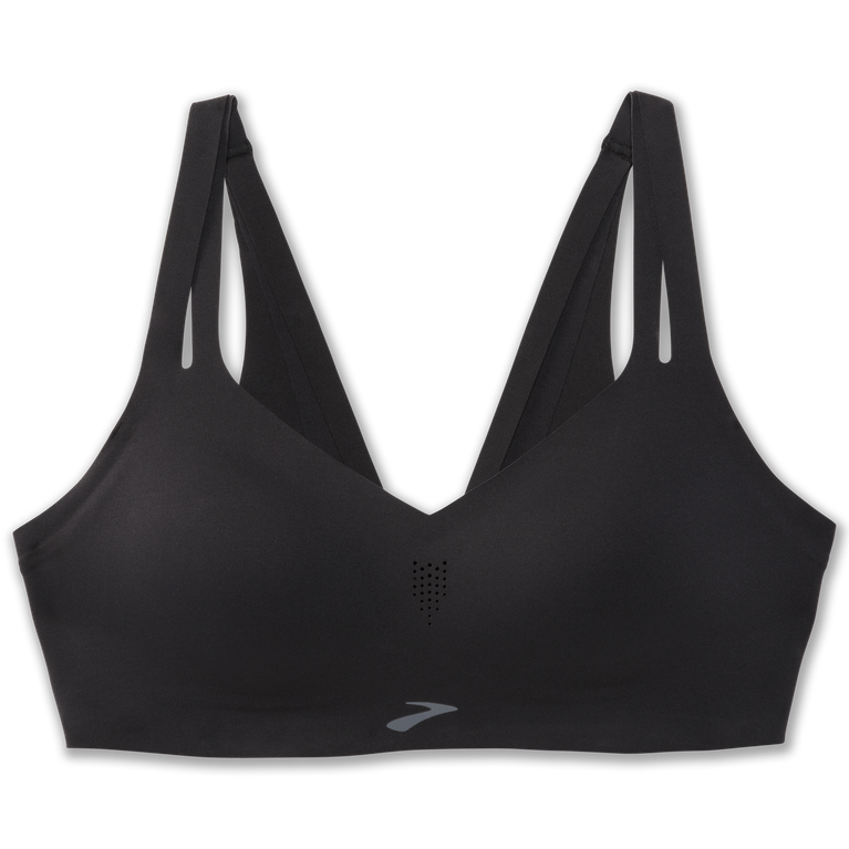 Brooks מעז חזיית רצועות לרוץ שחורה