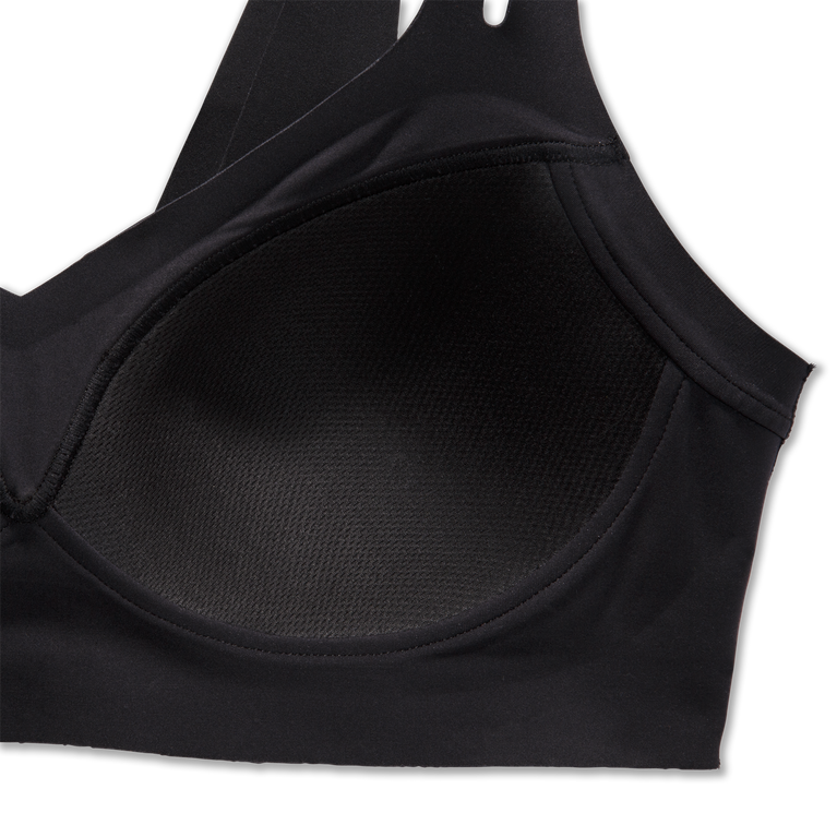 Brooks מעז חזיית רצועות לרוץ שחורה