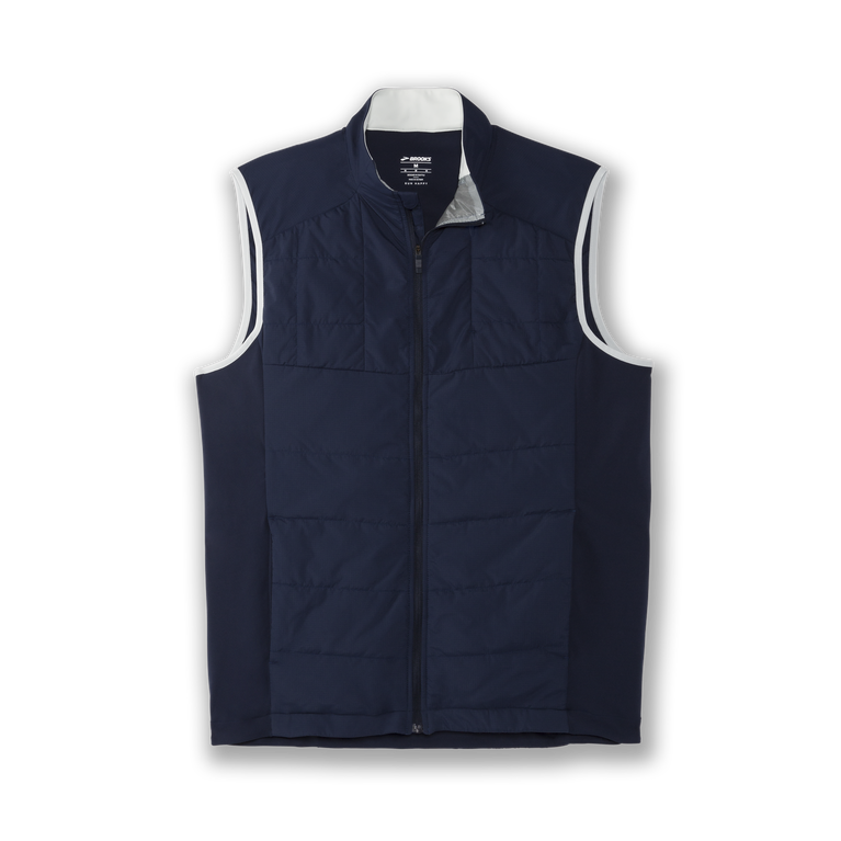 Brooks Shield אפוד היברידי אפור כהה-קרח