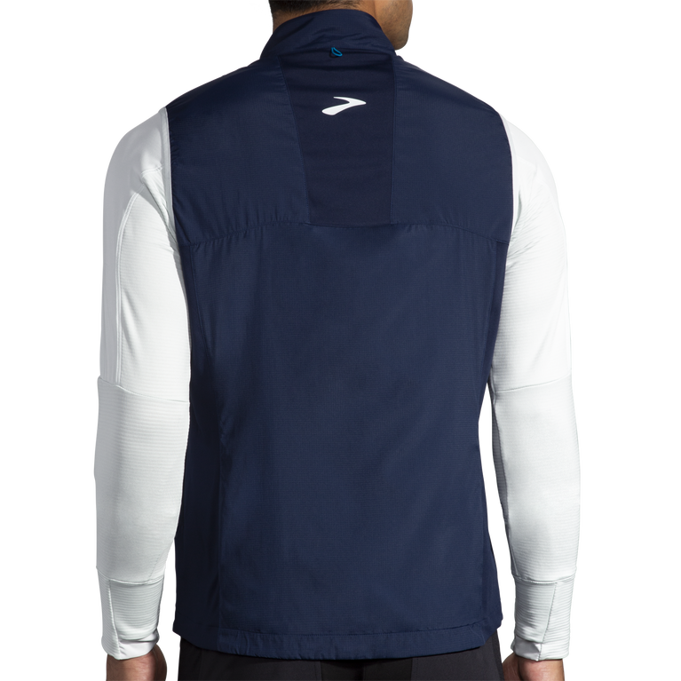 Brooks Shield אפוד היברידי אפור כהה-קרח