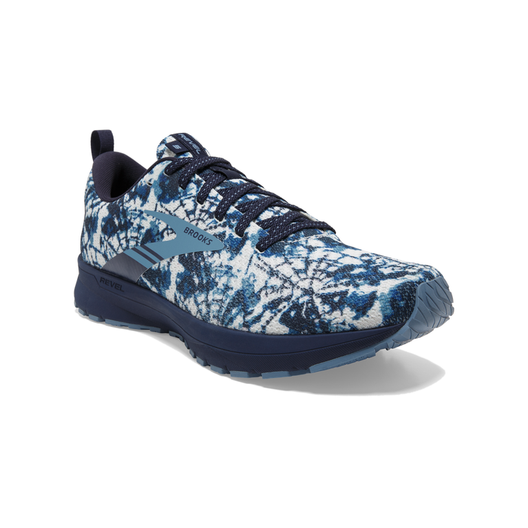 Brooks Revel 5 צל לבן-peacoat-כחול
