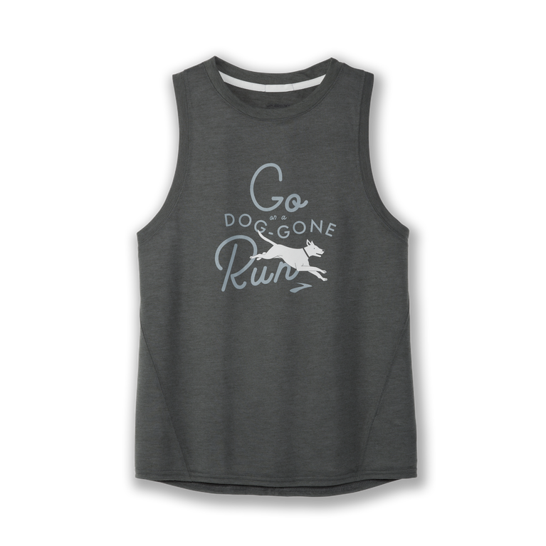 ברוקס מרחק גרפיקה טנק אברש כהה צדפה-כלב נעלם