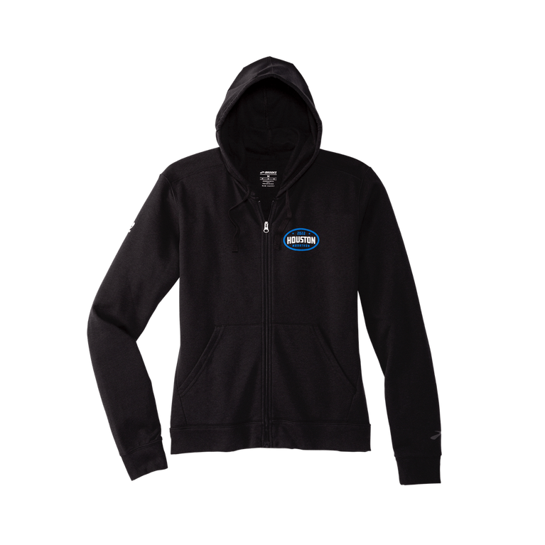 Brooks Houston22 קפוצ'ון מלא עם רוכסן 2.0 הת'ר שחור-26.2 Houston