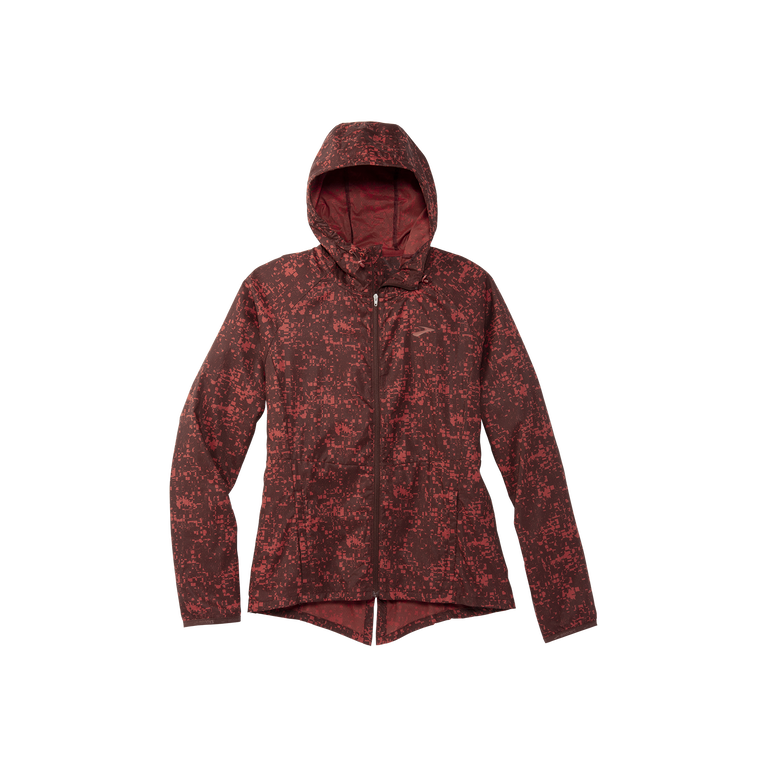 Brooks Canopy Jacket Run Risin Glitch Print