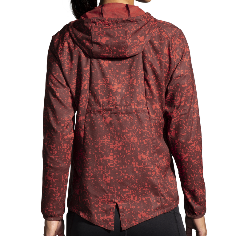 Brooks Canopy Jacket Run Risin Glitch Print