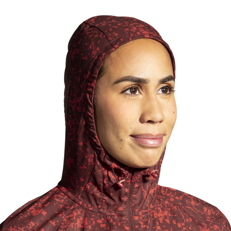 Brooks Canopy Jacket Run Risin Glitch Print