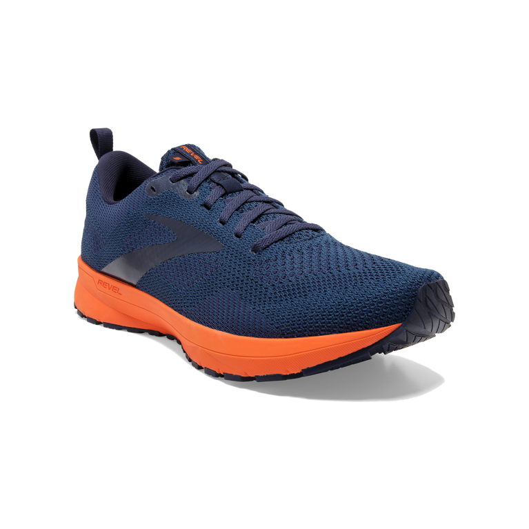 Brooks Revel 5 Titan-peacoat-flame