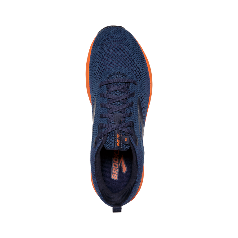 Brooks Revel 5 Titan-peacoat-flame