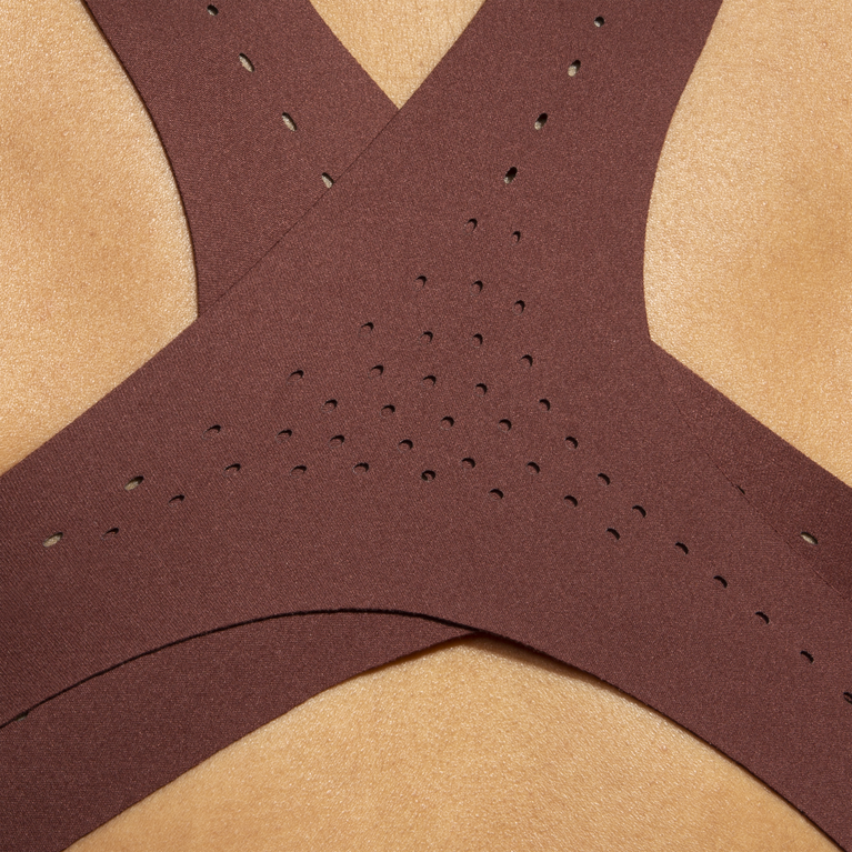 Brooks Dare Zip Run חזיית 2.0 Run צימוק-קרח כחול-נחושת