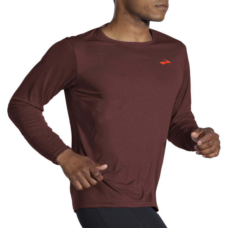 ברוקס אווירה שרוול ארוך לרוץ צימוק