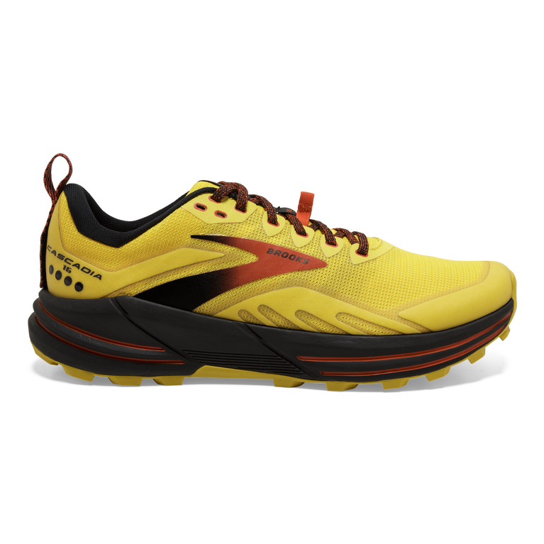 Brooks Cascadia 16 צהוב-גרנדין
