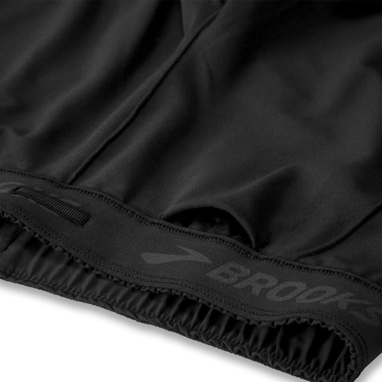 Brooks Chaser 5 אינץ' 2 ב-1 קצר שחור