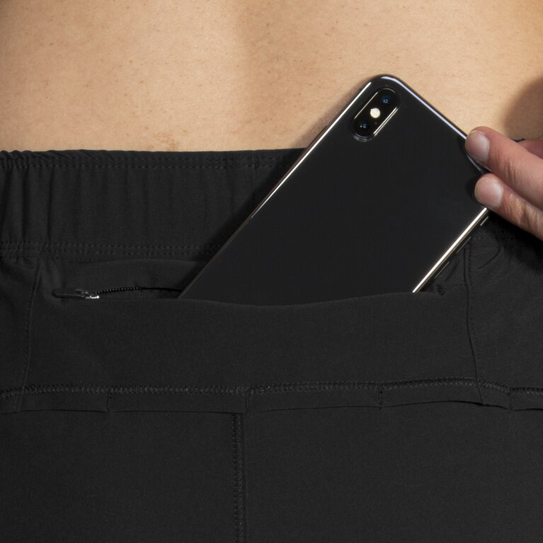 Brooks Chaser 5 אינץ' 2 ב-1 קצר שחור