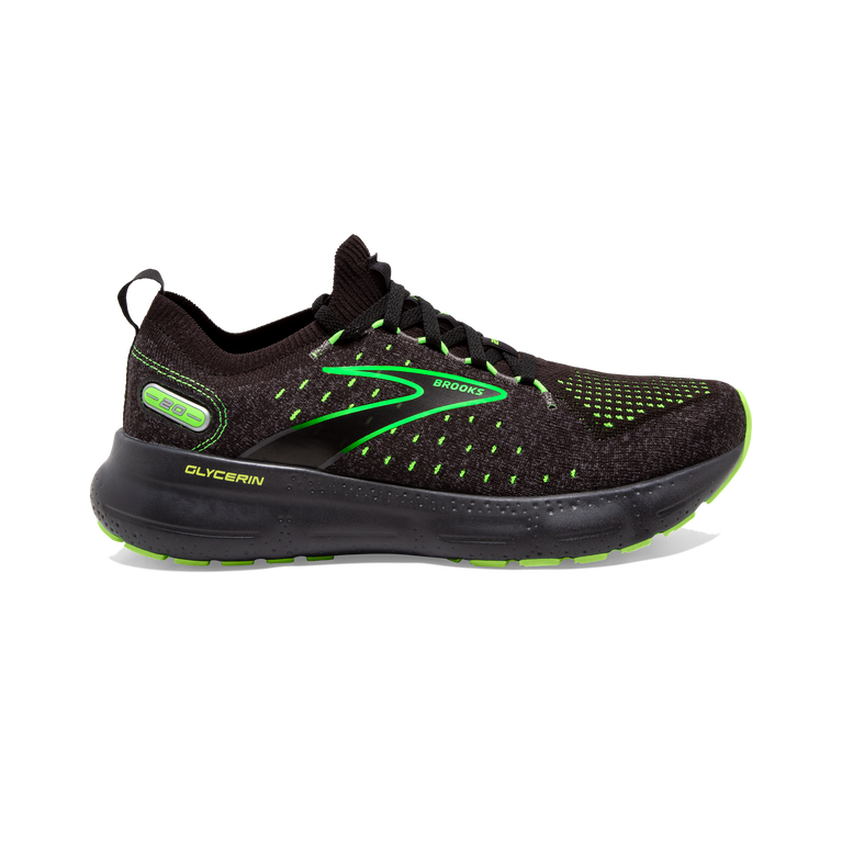 Brooks גליצרין Stealthfit 20 שממית שחורה-ירוקה
