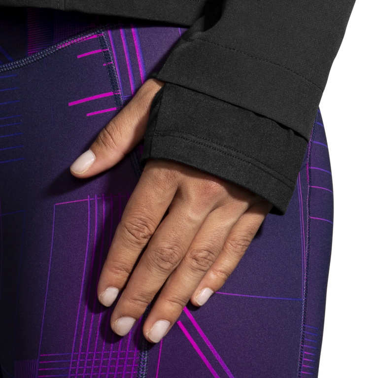 Brooks Fusion מעיל היברידי נשים שחור