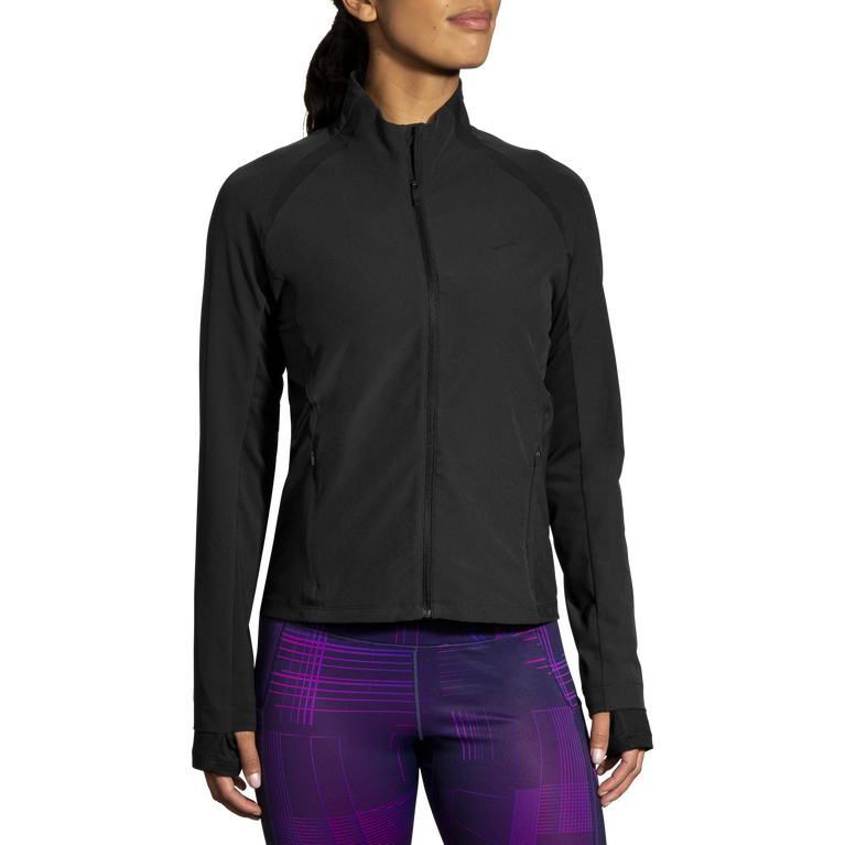 Brooks Fusion מעיל היברידי נשים שחור