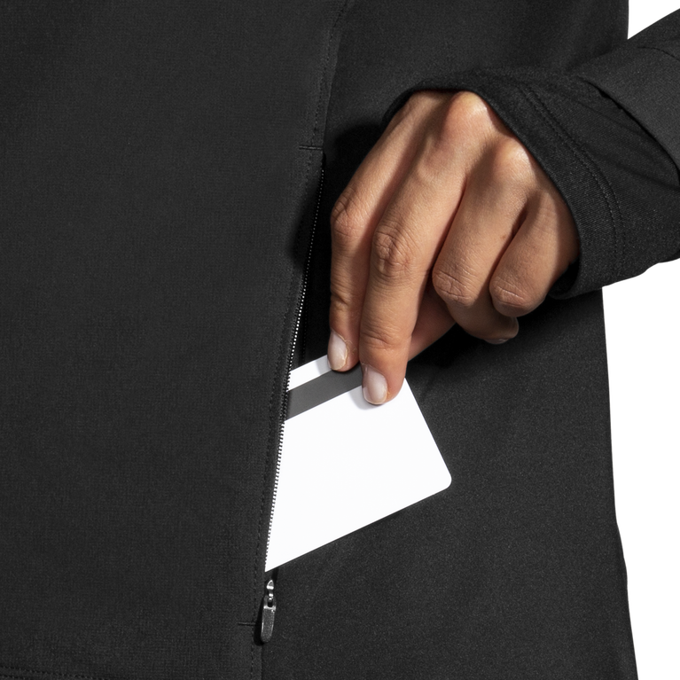 Brooks Fusion מעיל היברידי נשים שחור