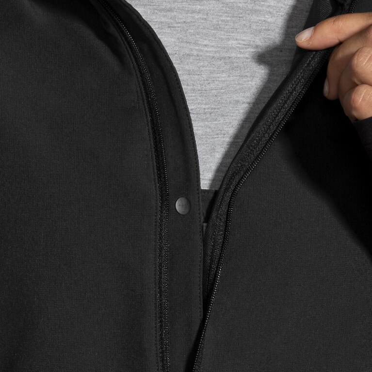 Brooks Fusion מעיל היברידי נשים שחור