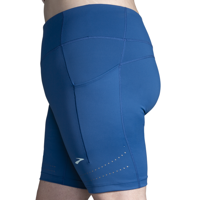 שיטת Brooks 8 אינץ' קצר אפר כחול והדוק